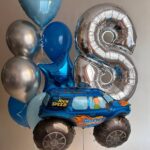 Гоночный праздник с шаром-цифрой